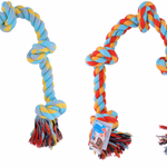 PET TOYS Kutyajáték kötél 90x6cm 2 színben 