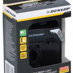 DUNLOP Kerékpár lámpa első K-mark,
tölthető, USB-C, 3 fokozat,
44 x 47 x 102 mm
