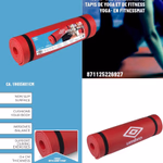 UMBRO csúszásgátlós Yoga / fitness matrac szállítószalaggal, piros, 190x58x1cm 680gr thumbnail 3