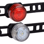 DUNLOP Kerékpár lámpa szett 2db-os első, hátsó, 2X2032 elemmel, 2,2x2,5x4,5cm 22gr, 3V, 230 mAh thumbnail 2