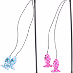 PET TOYS Macska játék pálcás 47 cm 2x hal, 2 változatban thumbnail 3