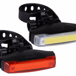 DUNLOP Kerékpár lámpa szett 2db-os, első, hátsó, 2XCR2032 elemmel, 6,0x5,0x1,5cm 35gr, 3V, 230 mAh thumbnail 2