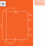 BLACK+DECKER hátsó ülésvédő 140x123xcm, vízálló thumbnail 3
