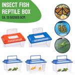 Hobbiállat tároló (hal/hüllő/rovar) 2féle 13,5x21x13,5cm/pc 150gr/pc PS CB thumbnail 1