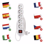 EMOS hosszabbító elosztó kapcsolóval 5 aljzat 3m, 1.5 mm2 thumbnail 5