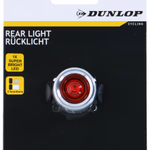 DUNLOP Kerékpár lámpa hátsó alu, 2,7x3,0x3,7cm 28gr, 2xCR2032 elemmel 3V, 230 mAh thumbnail 1