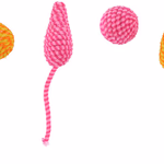 PET TOYS Macskajáték egér és labda (2db) 2 színben  thumbnail 2