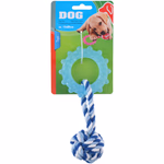 PET TOYS Kutyajáték - kötél karikával 16x8x5cm 3 színben thumbnail 3