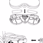 DUNLOP kerékpár hátsó lámpa K-mark 3LED 2xAAA (tartozék) thumbnail 2