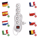 EMOS hosszabbító elosztó kapcsolóval 5 aljzat 5m, 1.5 mm2 thumbnail 5