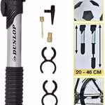 DUNLOP mini kerékpár pumpa, max 6bar, 3 adapterrel. Vázra szerelhető. thumbnail 1
