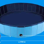 PET COMFORT Kutyamedence L-es méret, összehajtható, PVC 160x30cm  thumbnail 6