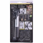 DUNLOP mini kerékpár pumpa, max 6bar, 3 adapterrel. Vázra szerelhető. thumbnail 6