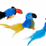 PET TOYS Macskajáték papagáj macskamentával, 3féle 15x5x8.5cm thumbnail 1