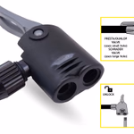 DUNLOP álló kerékpár pumpa, 67,5 cm, max 12 bar, 100cm tömlő, Presta-és Schrader thumbnail 7