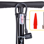 DUNLOP álló nyomásmérős kerékpár pumpa, max 12 bar, Presta-és Schrader thumbnail 2