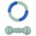 PET TOYS Kutyajáték - karika és csont, 2db, 3 színben thumbnail 3