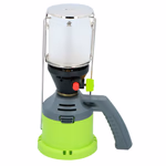 KINZO GARDEN Kemping gáz lámpa 190g, patronos, Piezo gyújtás, 3 gázégő harisnyával thumbnail 2