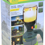 KINZO GARDEN Kemping gáz lámpa 190g, patronos, Piezo gyújtás, 3 gázégő harisnyával thumbnail 1