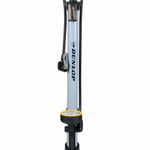 DUNLOP álló nyomásmérős kerékpár pumpa, 3 adapter szürke