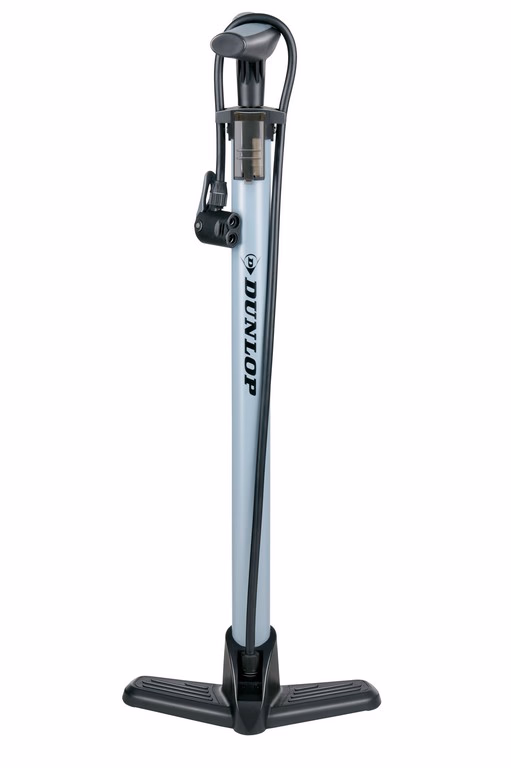 DUNLOP álló kerékpár pumpa, 3 adapter szürke - Image 1 of 6