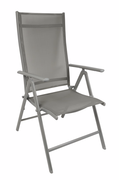LIFETIME GARDEN Kempingszék alu 7 pozíciós 106/55cm szürke - Image 1 of 5