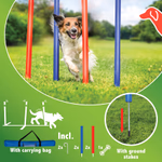 PET TOYS Kutya szlalom akadály, 4 rudas szett, hordtáskával 60x3cm thumbnail 3