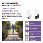 GoSmart Wifis kültéri forgatható kamera IP-310 TORCH világítással, fekete thumbnail 5