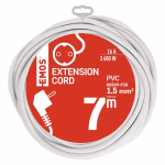 EMOS Hosszabbító 7 m / 1 aljzat / fehér / PVC / 1,5 mm2 thumbnail 2