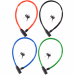 DUNLOP kulcsos (2x) kerékpár kábelzár D4x650mm, 4 színben thumbnail 2