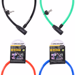 DUNLOP kulcsos (2x) kerékpár kábelzár D4x650mm, 4 színben thumbnail 1