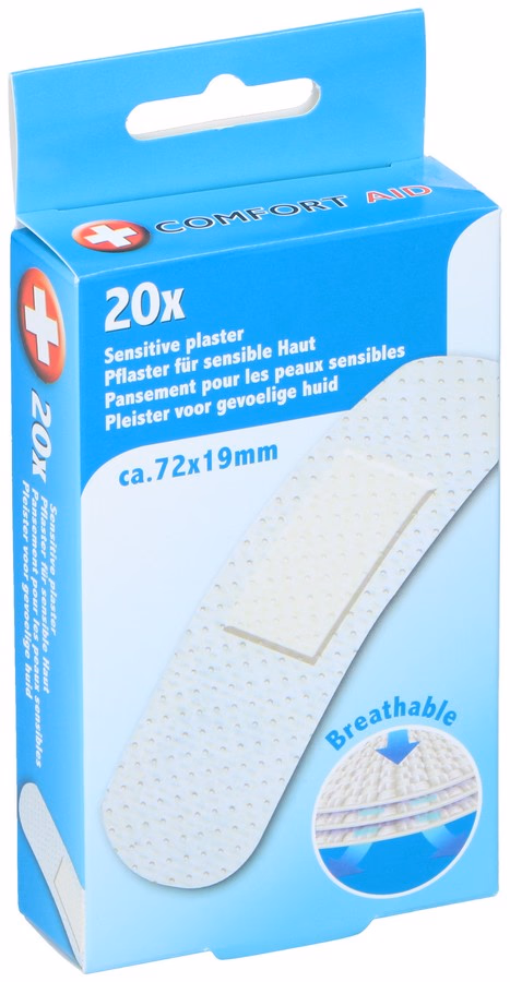 COMFORT AID Sensitiv légáteresztő sebtapasz, 20db x72x19mm - Image 1 of 2