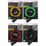 DUNLOP kulcsos kerékpár kábelzár 6mm x 90cm, 4 színben. thumbnail 2