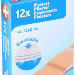 COMFORT AID légáteresztő sebtapasz, 12db 12x2cm