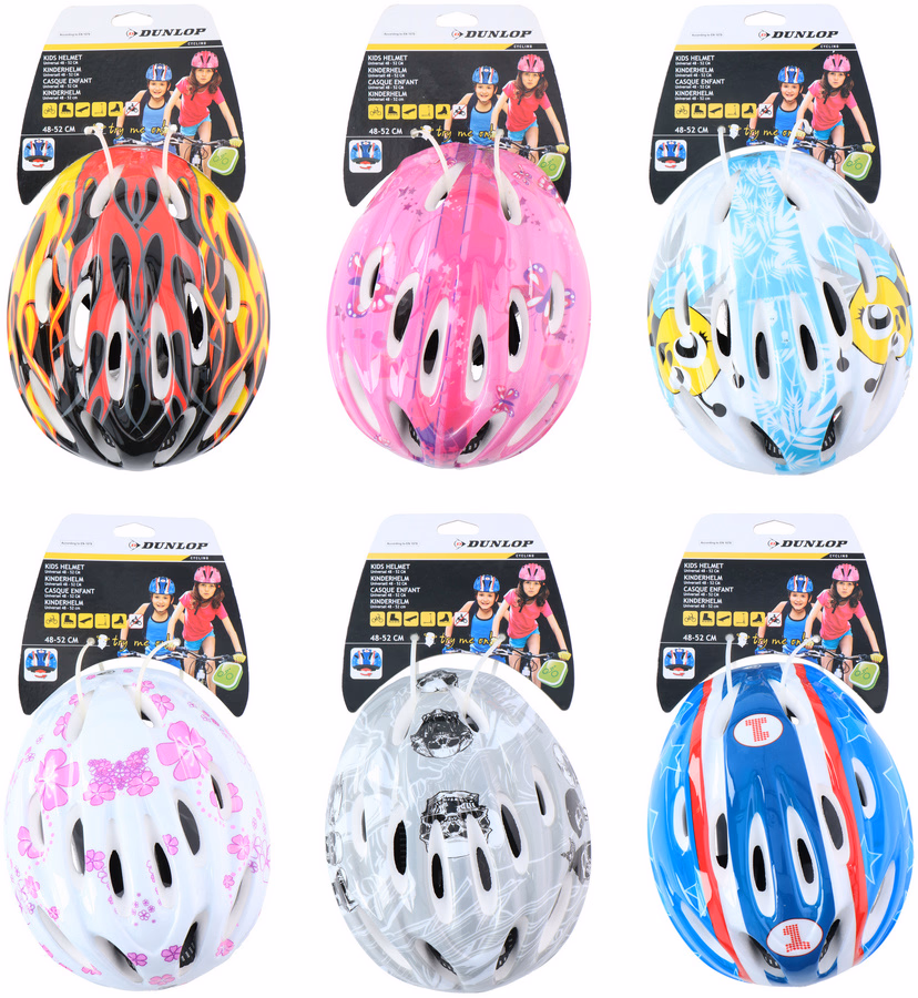 DUNLOP gyerek kerékpáros bukósisak méhecskés, 6 minta - Image 1 of 8