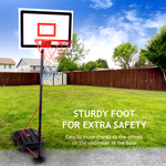 DUNLOP fém mobil kosárlabda palánk 165-205cm, + labda +pumpa thumbnail 5