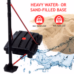 DUNLOP fém mobil kosárlabda palánk 165-205cm, + labda +pumpa thumbnail 6