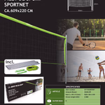 DUNLOP Röplabda/tollaslabda háló 609x220cm  thumbnail 5