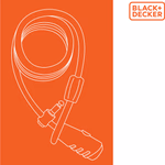 BLACK+DECKER Kerékpár kábelzár Ø1x240cm, 500g, 3 kulcs (BXCHBL7005) thumbnail 6