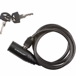 DUNLOP kerékpár kábelzár, 8mm x 150 cm, 2 kulcs, vázra rögzíthető  thumbnail 3