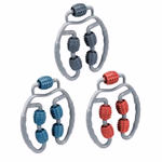 UMBRO Masszírozó gyűrű karra, lábra 5 görgős 3 színben 26x20,5x4cm  thumbnail 2