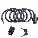 DUNLOP kerékpár kábelzár D1,2x180cm, tartóval nyeregcsőhöz, 480g, 2 kulcs thumbnail 1