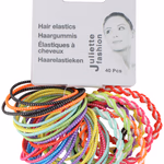 JULIETTE FASHION Színes hajgumi 40db, fémmentes thumbnail 1