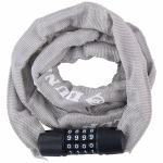 DUNLOP számzáras kerékpár zár lánc d3,5x120cm 320gr, 6 színben thumbnail 2