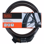 BLACK+DECKER Kerékpár kábelzár számkódos (4x), Ø1x180cm 330g thumbnail 2