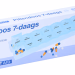 COMFORT AID Gyógyszeradagoló 21,5x6,5x2,5cm 7napos Holland  thumbnail 1