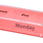 COMFORT AID Gyógyszeradagoló doboz, 7 napos, angol nyelvű 12,5×11,5×4 cm 158 g  thumbnail 3