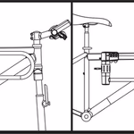 DUNLOP Kerékpár zár "U" lakat, vázhoz rögzíthető, 120cm extra kábelzárral  thumbnail 3