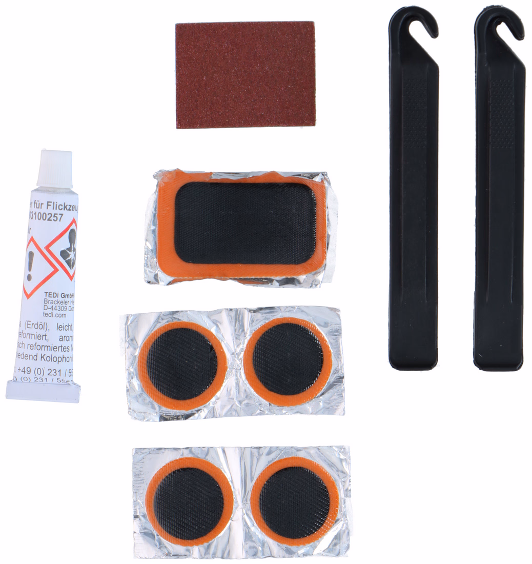 BICYCLE GEAR Kerékpár gumi javító szett 9db-os PP-box - Image 1 of 2