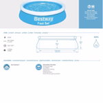 BESTWAY Medence puha falú 183x51cm  thumbnail 2